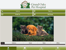 Tablet Screenshot of grandoakspethospital.com